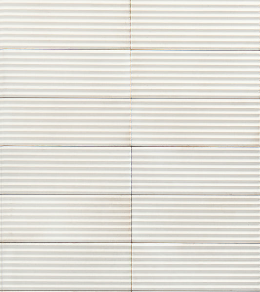 75x200 Rice Natural Pleat 3D Lux (Gloss) Tiles by Marazzi