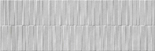 400x1200 Slow Wall Cromo Struttura Dash 3D Matt Tiles by Marazzi