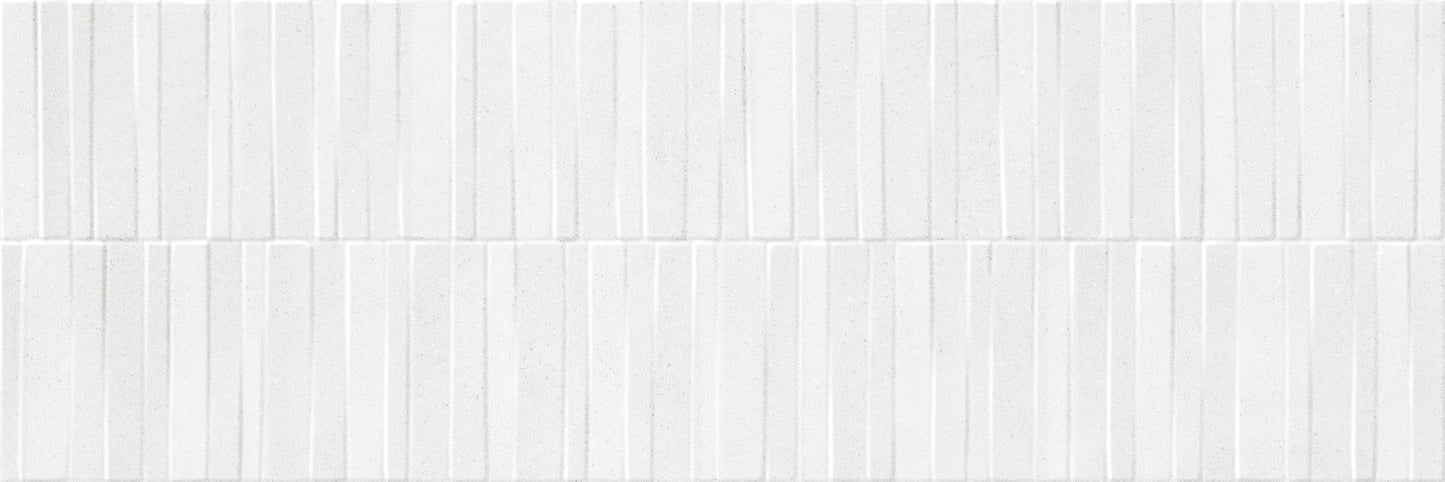 400x1200 Slow Wall Gesso Struttura Dash 3D Matt Tiles by Marazzi