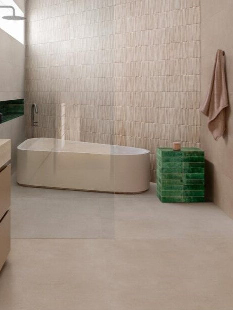 400x1200 Slow Wall Pomice Struttura Dash 3D Matt Tiles by Marazzi