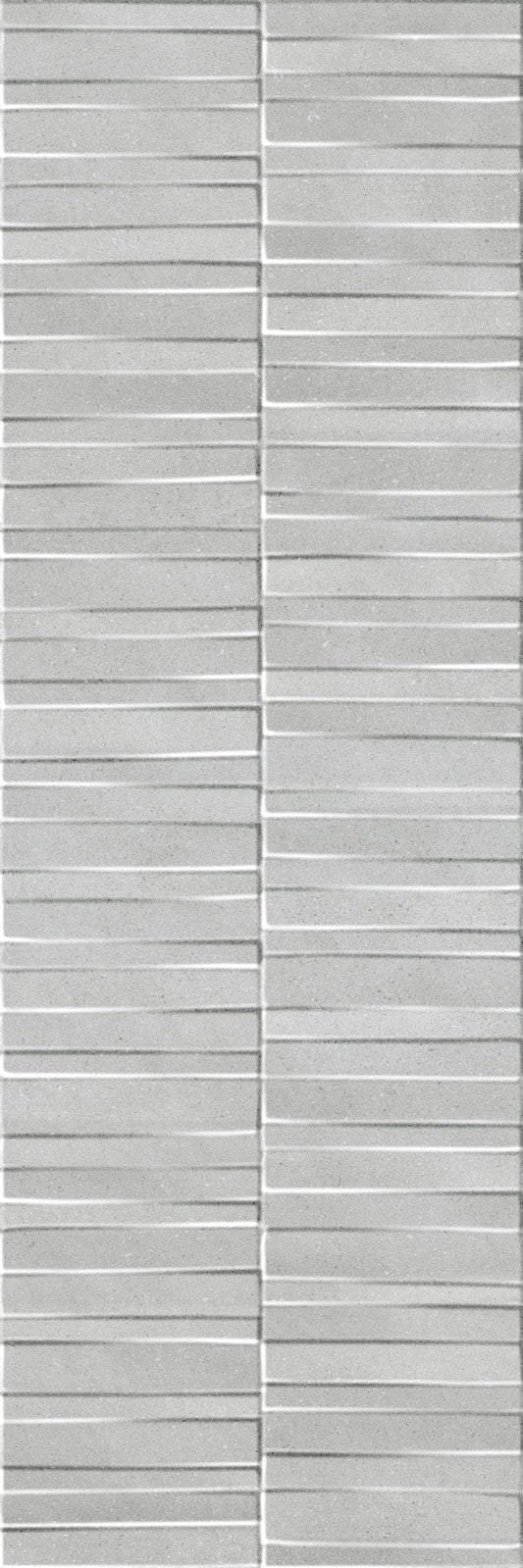 400x1200 Slow Wall Cromo Struttura Dash 3D Matt Tiles by Marazzi