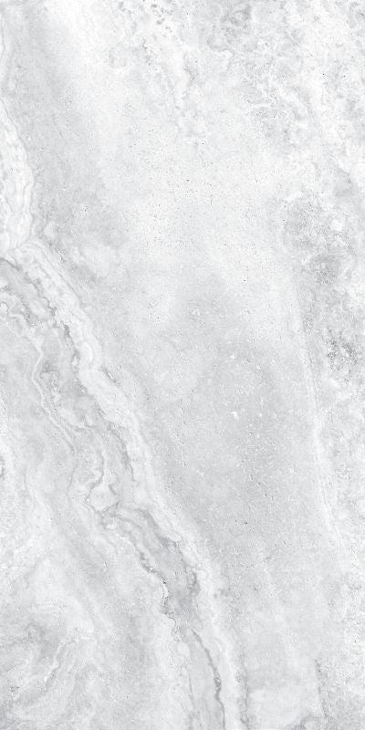 White marble tile with gray veining. Modern bathroom and living with 300x600 Travertine look tile walls and floors. Melbourne, Geelong, Shepparton, Ballarat, Bendigo, Mornington, Bellarine, Peninsula tiles. Victoria and Nationwide Delivery. Australia.