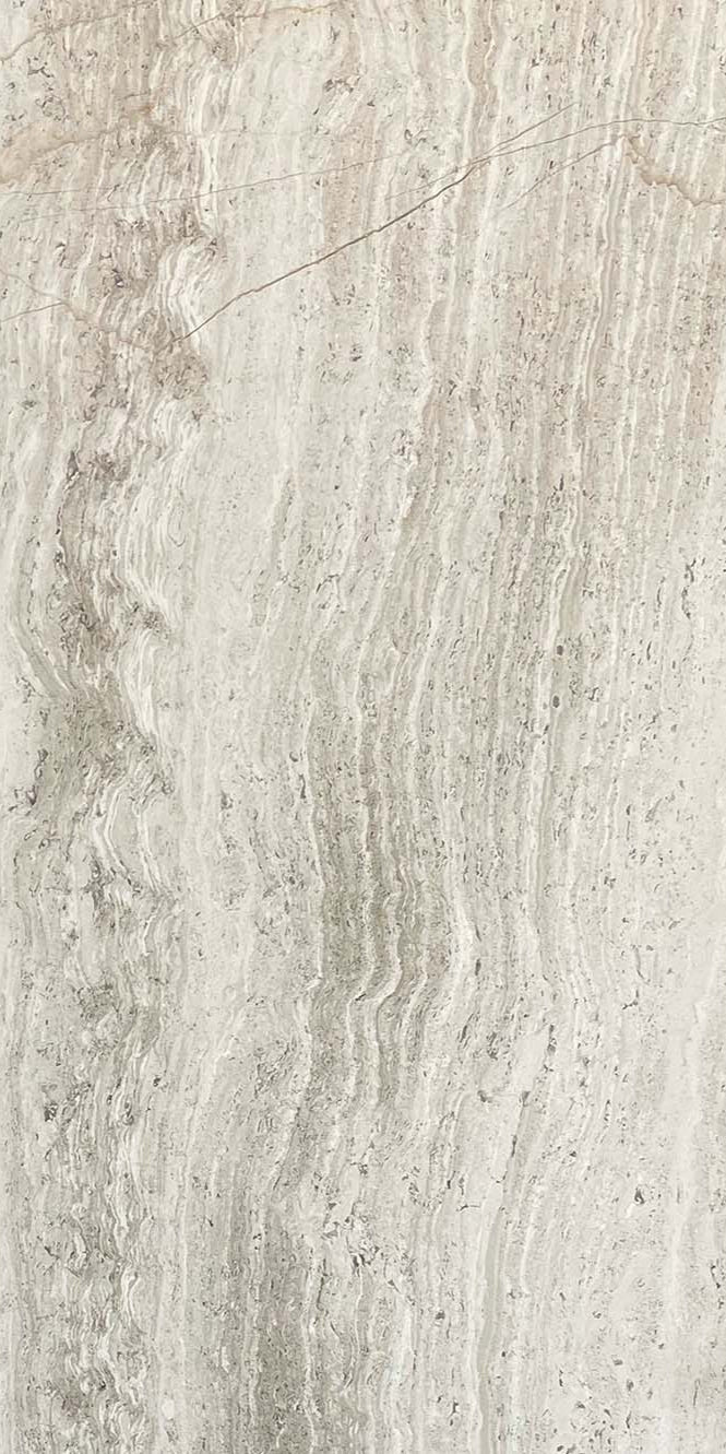 300x600 Silver Light Veincut Polished Travertine Tiles