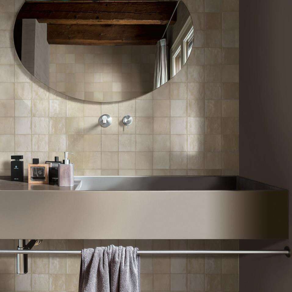 100x100 Zellige Cammello Lux (Gloss) Tiles by Marazzi