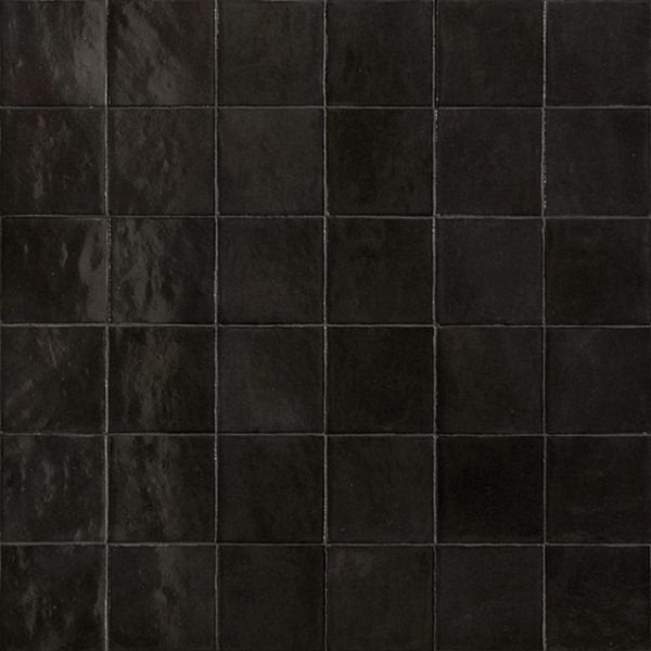 100x100 Zellige Carbone Lux (Gloss) Tiles by Marazzi