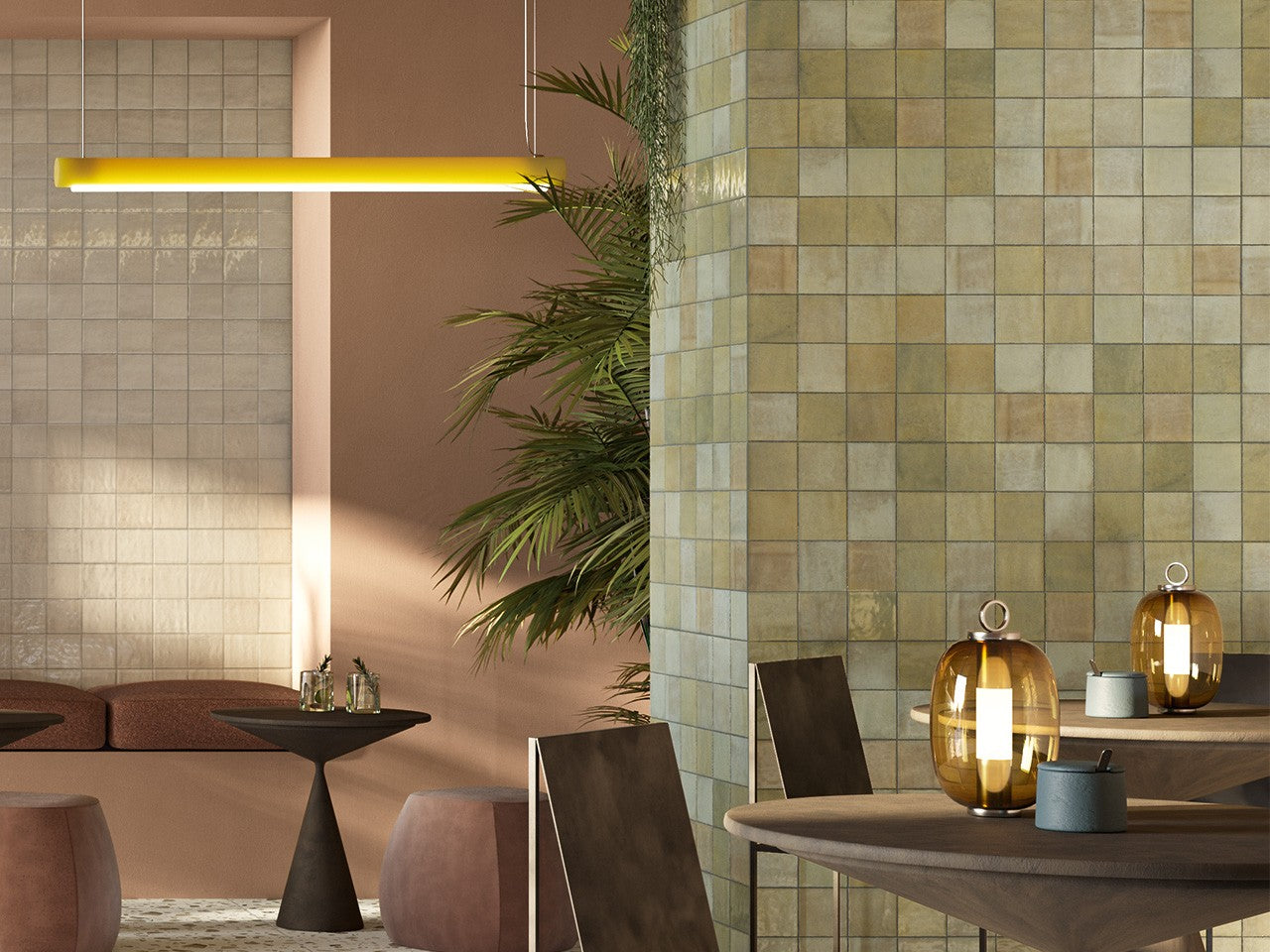 100x100 Zellige Salvia Lux (Gloss) Tiles by Marazzi