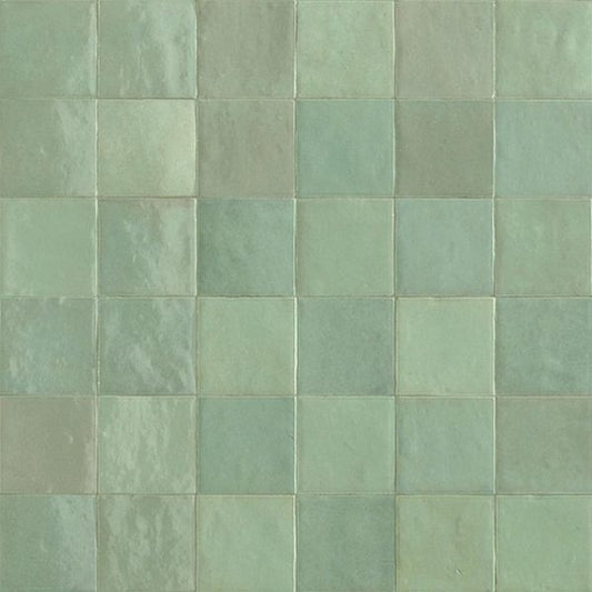 100x100 Zellige Turchese Lux (Gloss) Tiles by Marazzi