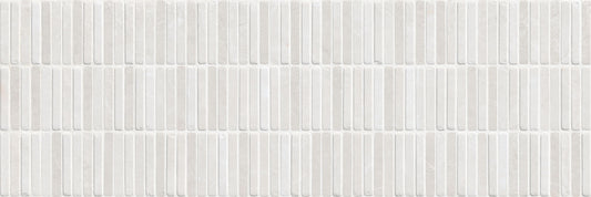 White wooden panel with horizontal slats. Modern bathroom and living with 300x900 Palermo Tessere Marble Stone Look tile walls and floors. Melbourne, Geelong, Shepparton, Ballarat, Bendigo, Mornington, Bellarine, Peninsula tiles. Victoria and Nationwide Delivery. Australia.