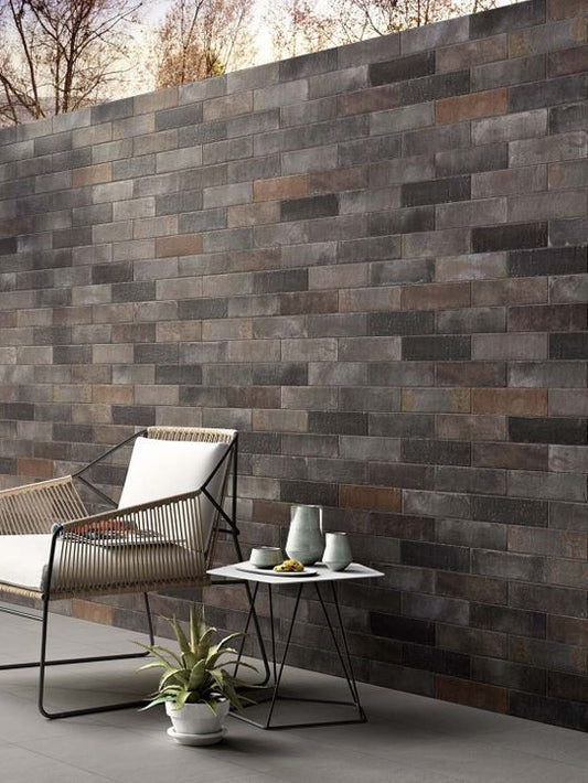 Modern living with Marazzi Terramix 70x280 brick looks wall and floor tiles. Melbourne, Geelong, Shepparton, Ballarat, Bendigo, Horsham, Warrnambool, Mornington, Bellarine, Peninsula tiles. Victoria and Nationwide Delivery. Australia.